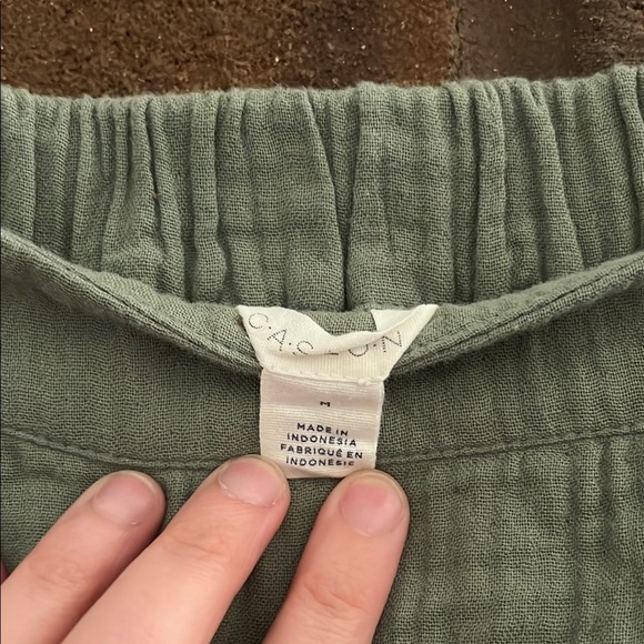 Caslon Green Midi A-Line Skirt with Slit - Picture 4 of 6